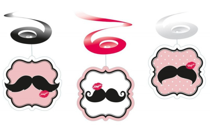 detail Párty spirála - Knír