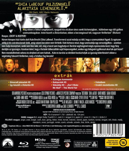 detail Disturbia - Blu-ray