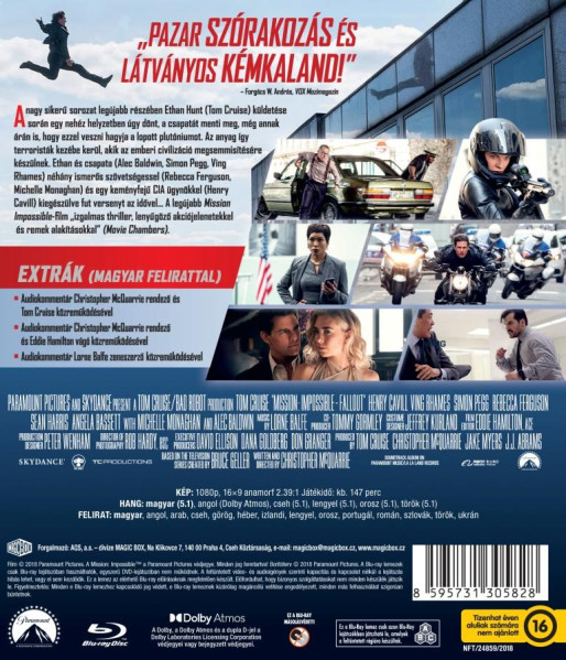 detail Mission: Impossible - Fallout - Blu-ray