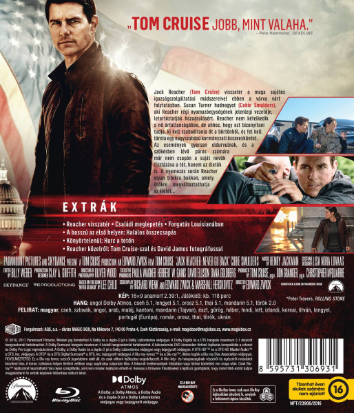 detail Jack Reacher: Never Go Back - Blu-ray