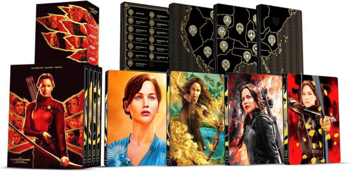 detail Hunger Games 1-4 kolekce - 4K UHD + BD Steelbook Limit. edice (bez CZ)