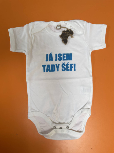 detail Dětské body BABBYBUGZ: Já jsem tady šéf! 12-18m, 76-86cm