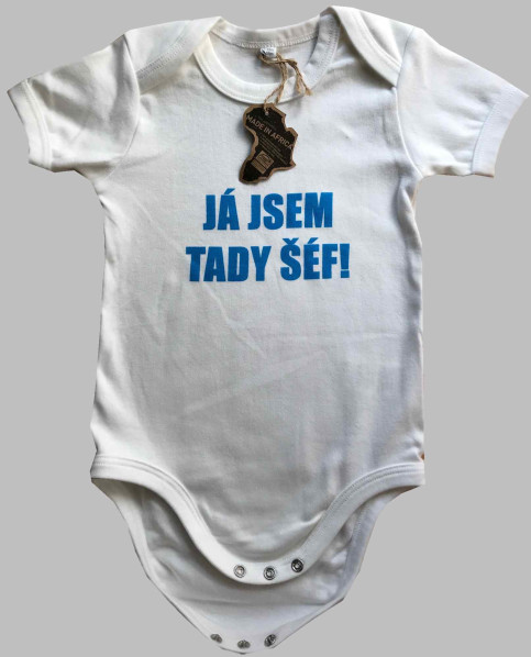 detail Dětské body BABBYBUGZ: Já jsem tady šéf! 12-18m, 76-86cm