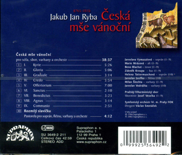 detail Ryba J.J. - Česká mše vánoční - CD