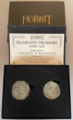 Hobit - sběratelská sada kovových mincí z pokladu trpaslíků